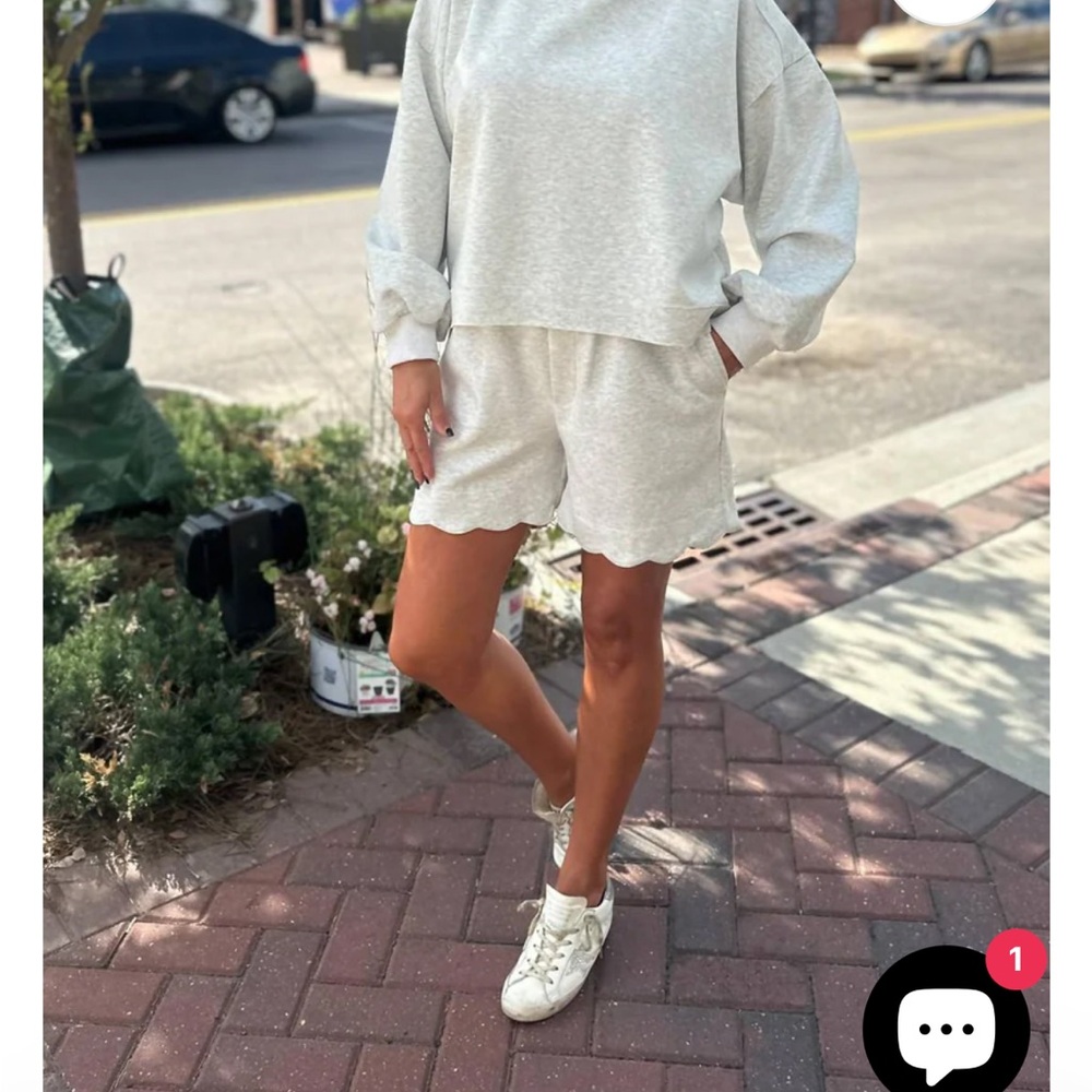 Umgee Gray Athletic Shorts Relaxed Fit